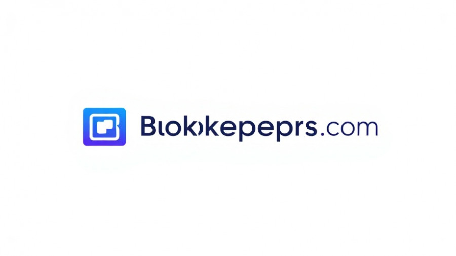 Bookkeepers.com logo in blue and purple
