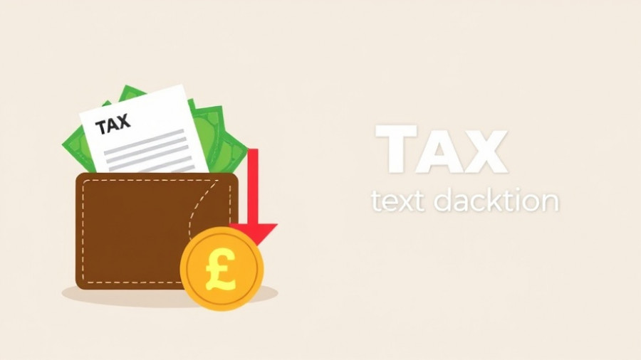 Illustrative graphic showing cash ISA cut tax impact concept