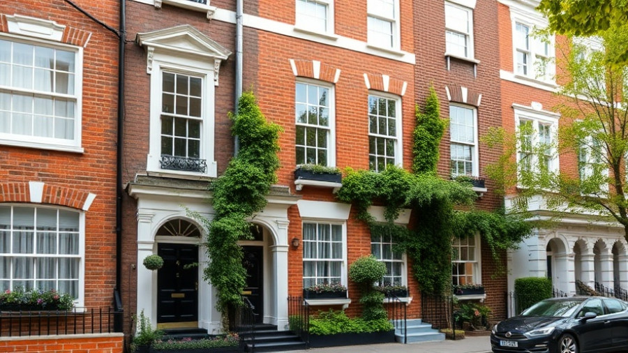 Chelsea townhouse history and modern design in urban setting.