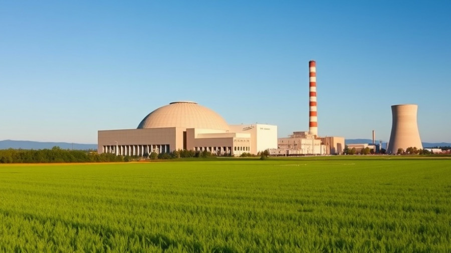 Sellafield nuclear plant and landscape under blue sky; £4.6 billion framework.