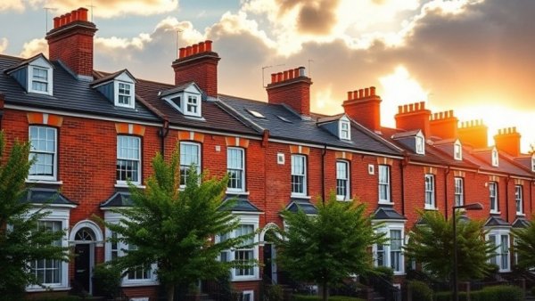 Charming red-brick townhouses under morning sun, Home & Property Care