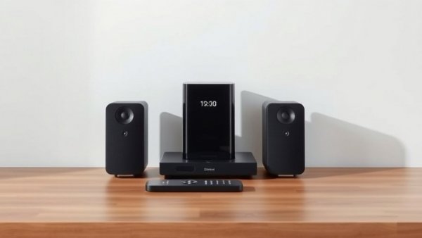 Modern smart speaker system with remote for smart & connected homes