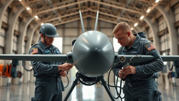 US Navy new drone-mounted torpedo inspected by personnel inside aircraft