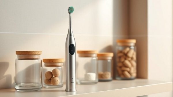 Suri Core 1.0 toothbrush in a stylish bathroom setting.