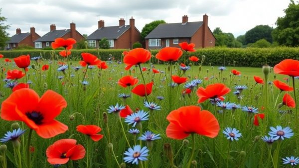 NatureScot biodiversity metric; wildflower meadow in suburb.