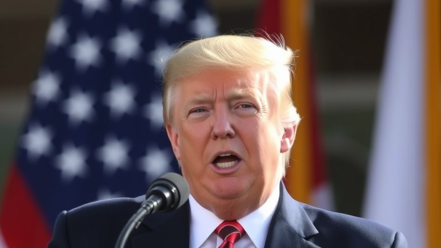 Donald Trump discussing property market predictions and economic trade impact.