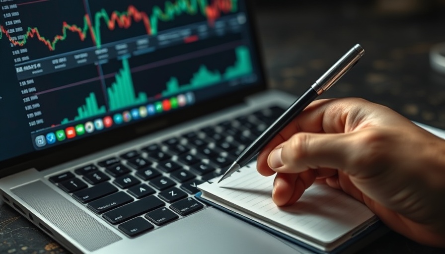 Financial reports and notebook for career in finance educational routes