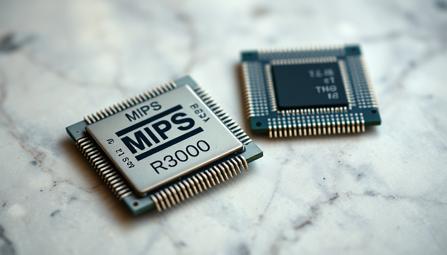 Vintage MIPS R3000 and R3010 chips, smart connected homes concept