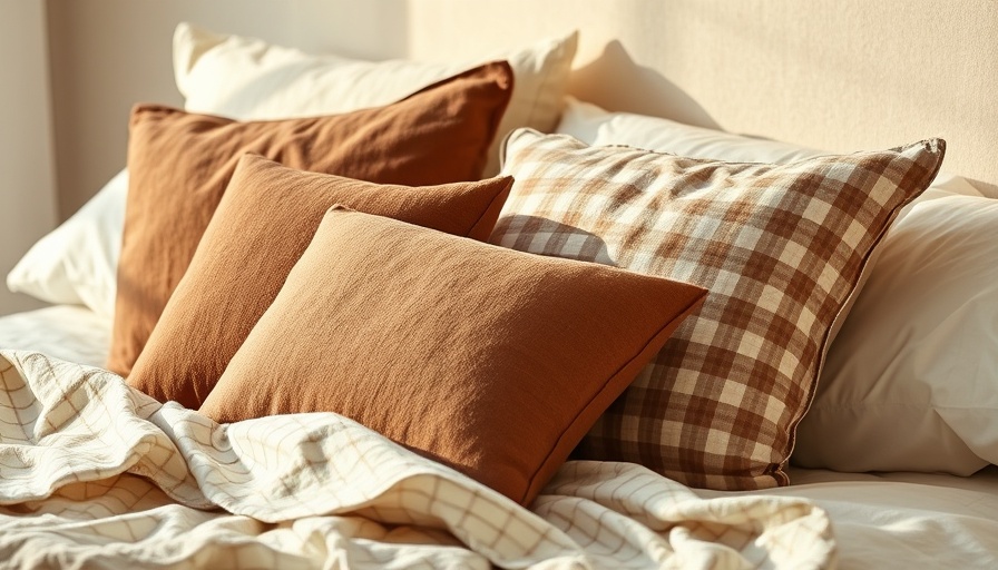 Dohar bedding with cozy pillows in a warm bedroom setting.