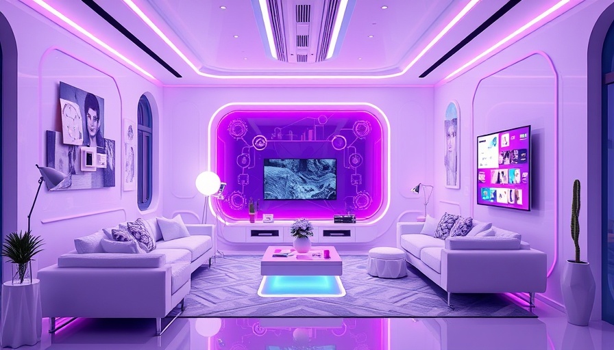 Smart & Connected Homes technology illustration with devices