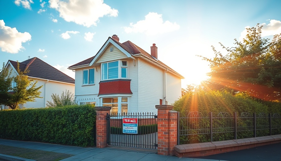 Suburban house for sale on Rightmove, bright sunny day