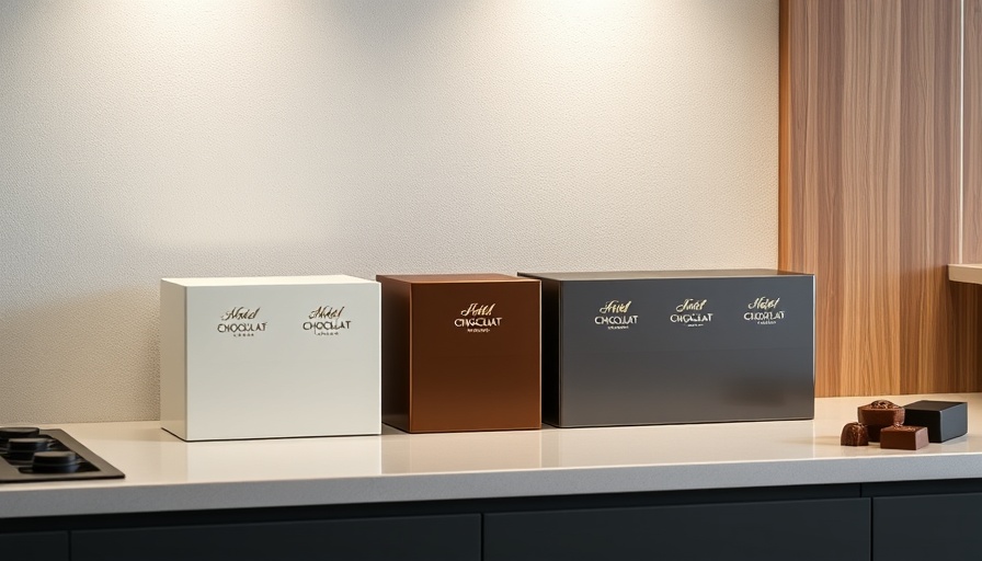 Stylish Hotel Chocolat Velvetisers aligned in a modern kitchen.