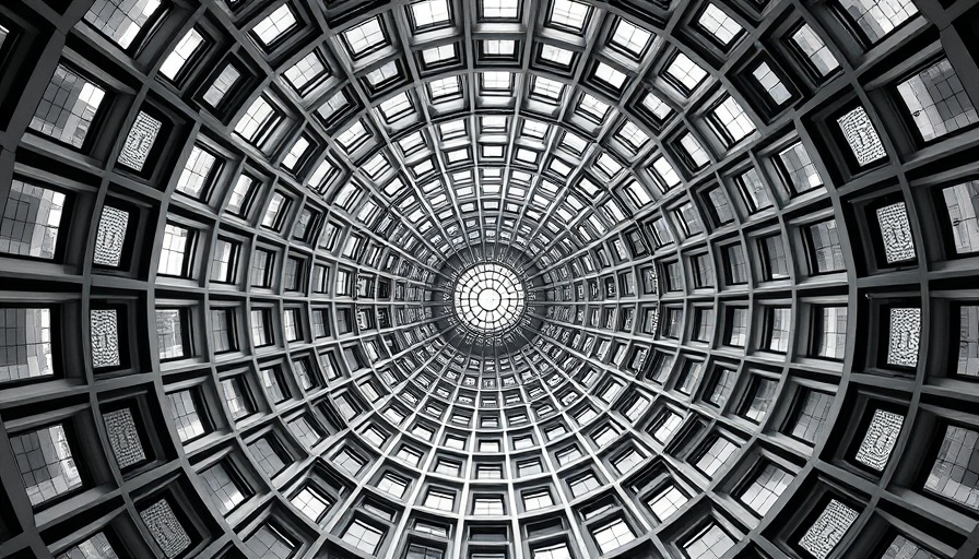 Geometric pattern resembling inefficient diversification of pension funds
