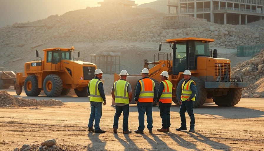 Construction site illustrating housebuilding growth in the UK at sunrise.