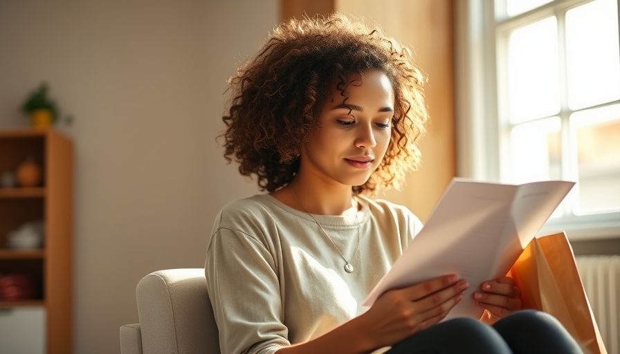 Woman reviewing document at home, highlighting Universal Credit savings and freebies.