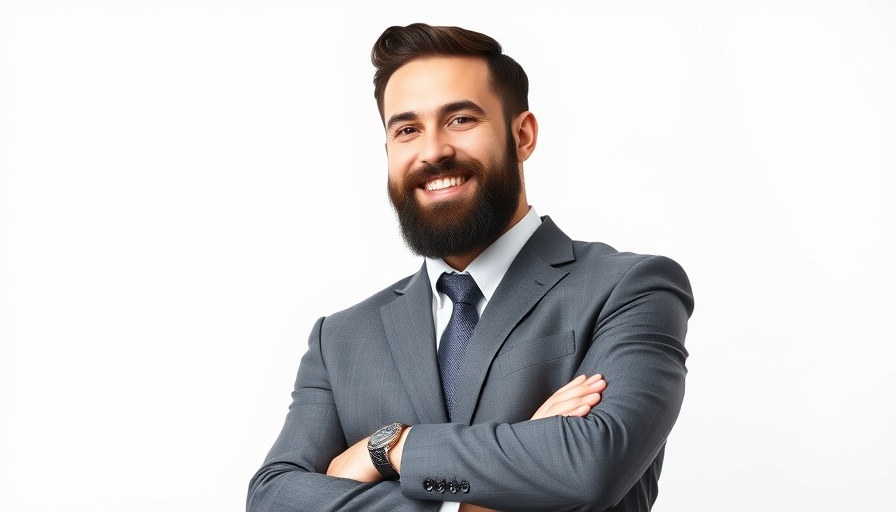 Confident businessman smiling about expat residential mortgages.