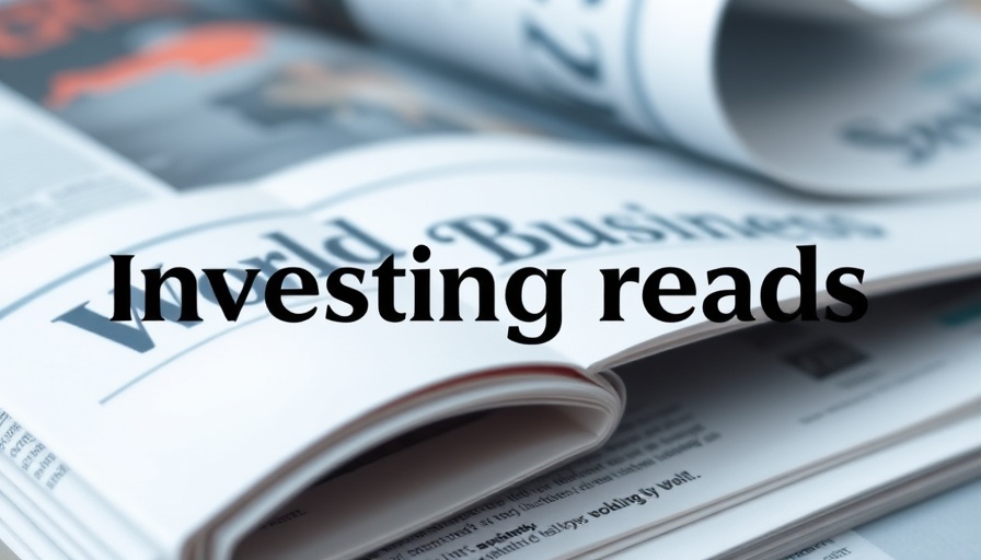 Folded newspapers with 'Investing reads' overlay.