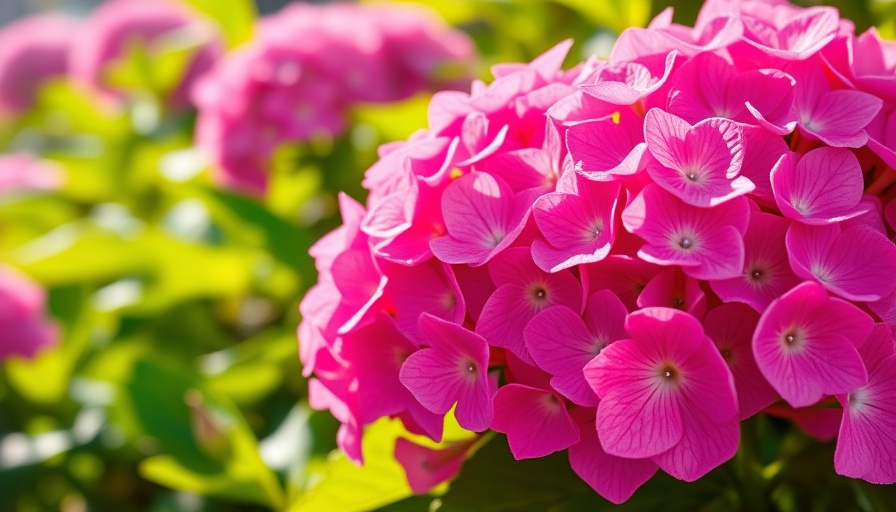 Vibrant hydrangeas thriving in garden during heatwave.