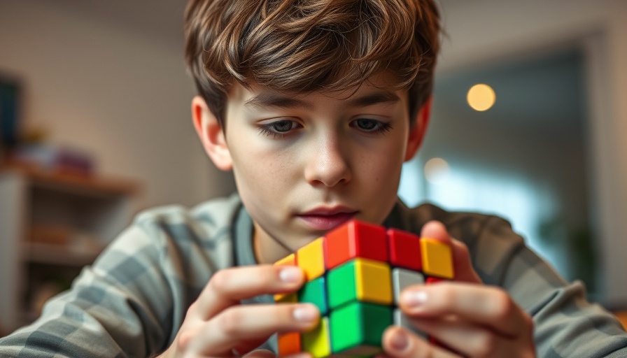Young person solving Rubik's cube highlighting emotional intelligence in finance.