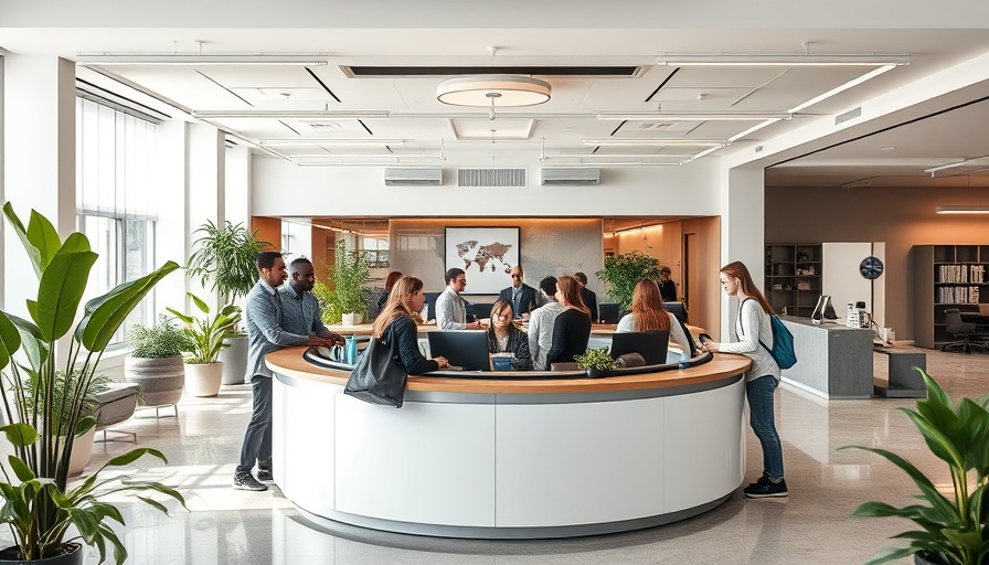 Bowmer & Kirkland acquisition: modern open-plan office with vibrant decor.