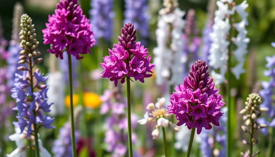 Dobbies Sensory Bulb Collection in a vibrant garden scene.