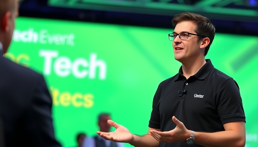 Speaker at TechCrunch Disrupt 2025 engaging with audience.