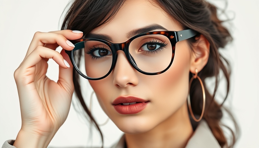 Stylish woman showcasing the oversized glasses trend.