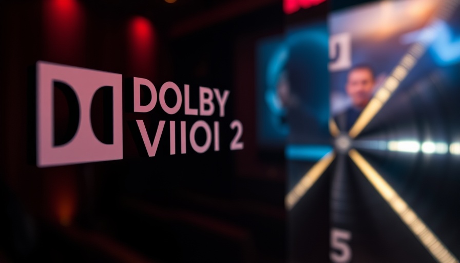Dolby Vision 2 logo and disc in home theater set up