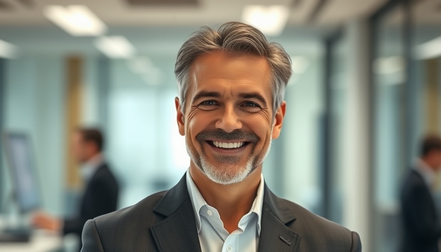 Professional businessman smiling in an office setting - Databricks $100B valuation