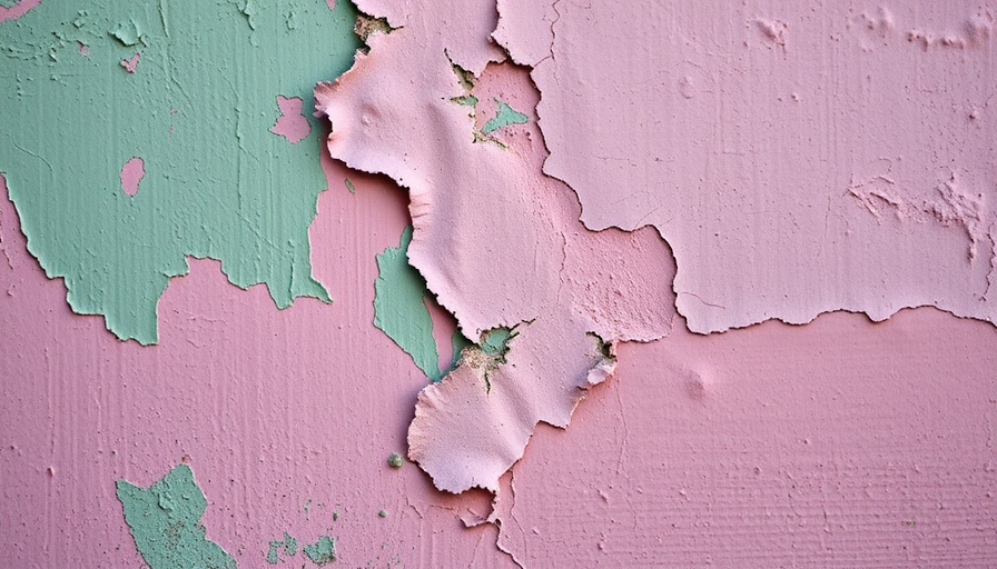 Close-up of peeling paint illustrating preventing paint peeling tips.