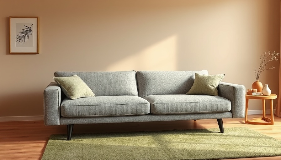 Modern stylish sofa bed in cozy minimalistic living room under £500