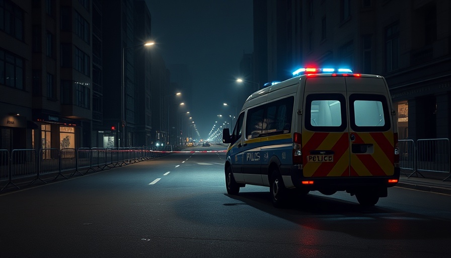 Clissold Park shooting updates: police van on night street.