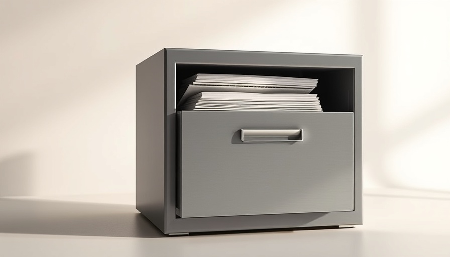 Secure file cabinet for When I Die financial planning documents.