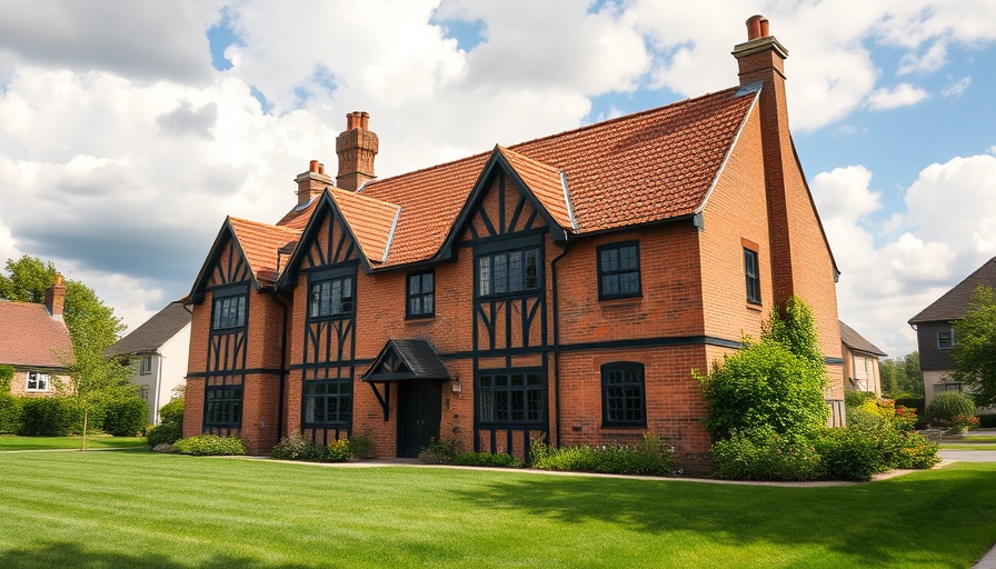 Tudor-style building of Kenton housing redevelopment