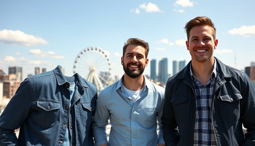 Futurail investment autonomous trains: three smiling men on a rooftop with city views.