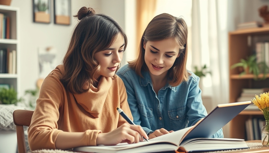 Helping Children Build Confidence: Woman guiding boy in study.