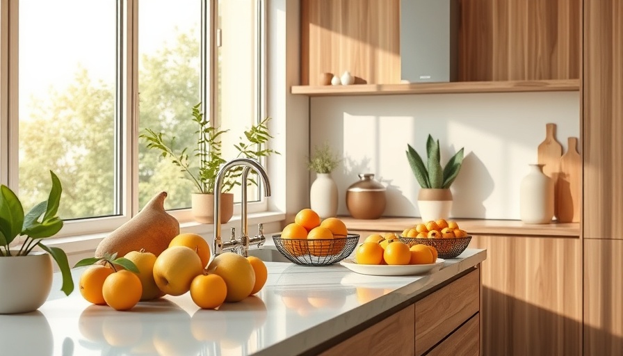 Transforming a New-Build Kitchen: minimalist design with wood accents and bright window.