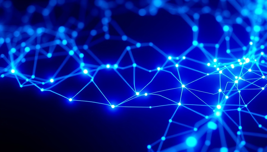 Digital blockchain representing tokenized money market funds in a glowing network.
