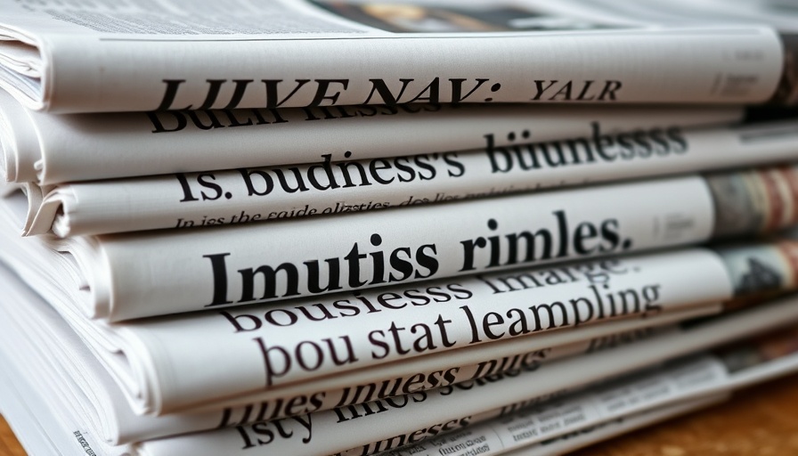 Stack of newspapers with focus on investing section and business headlines, AI spam in financial content.