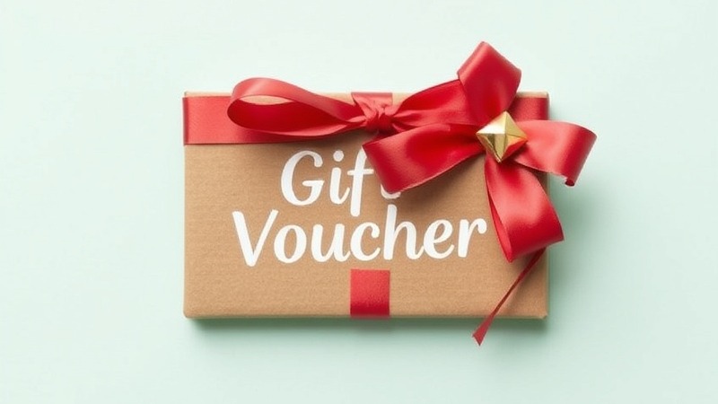Elegant gift voucher design for special occasions.