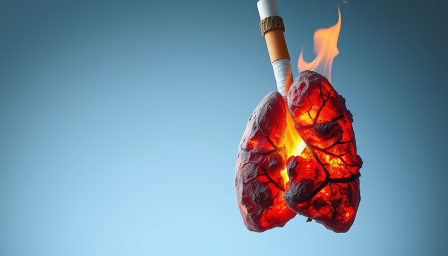 Artistic depiction of lungs from cigarette ash and fire, symbolizing smoking harm.