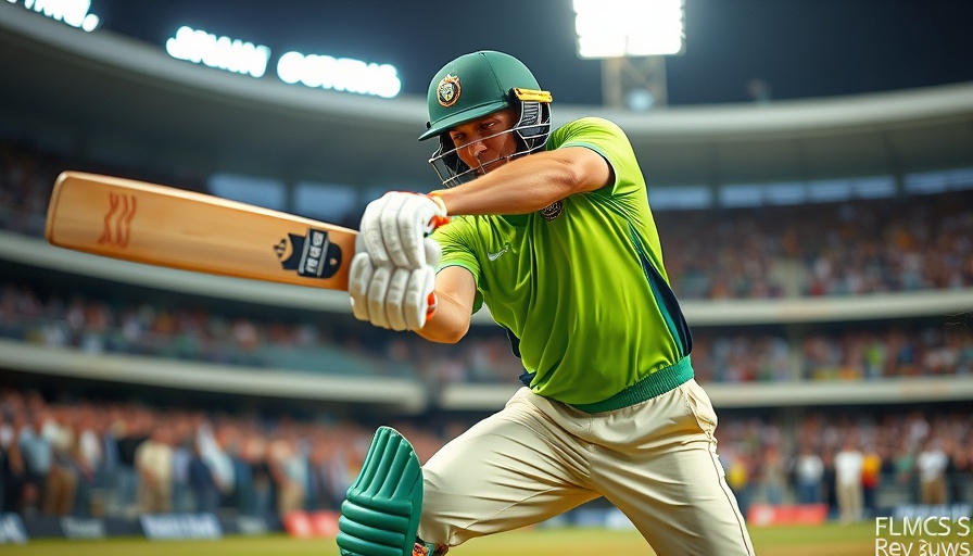 Dynamic action shot of cricketer during IPL match