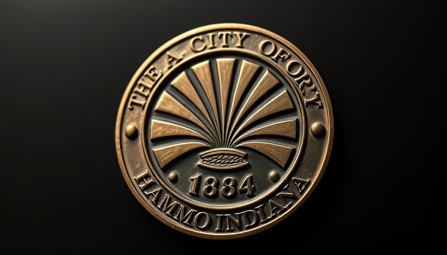 City of Hammond, Indiana emblem highlighting road closure.
