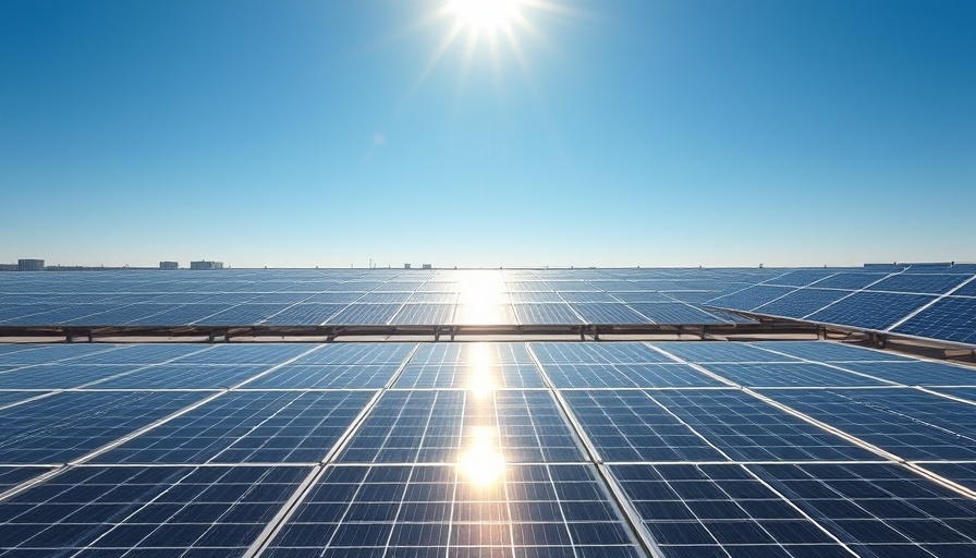 Solar panels showcase US solar growth policy momentum.