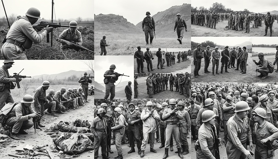 Historical military training at Camp Atterbury, soldiers in various exercises.
