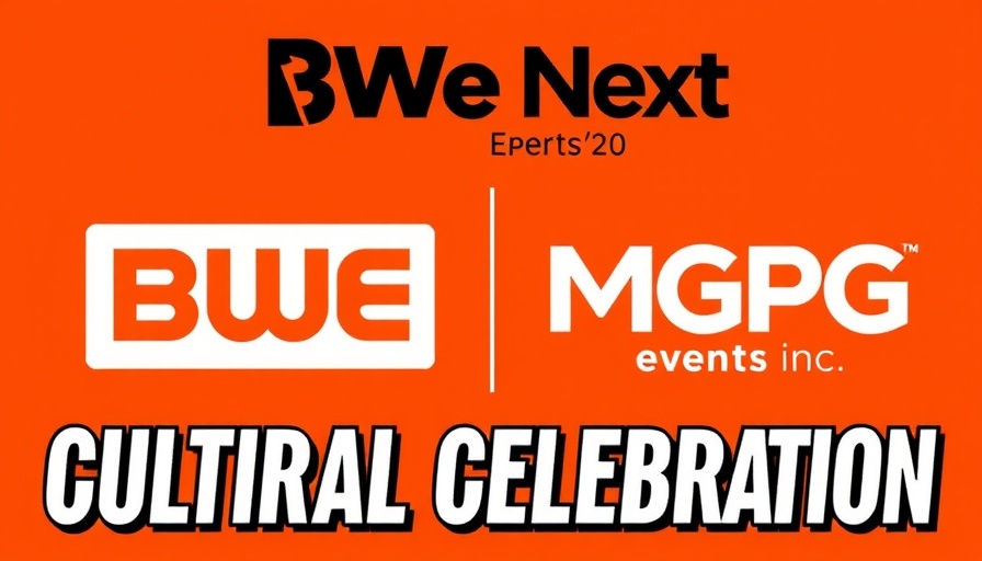 BWe Friday Juneteenth celebration poster with vivid orange background