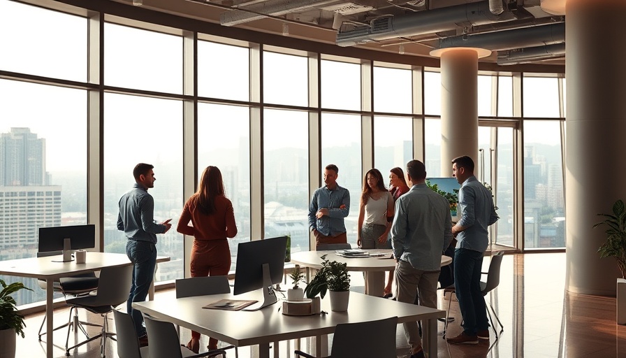 Indiana Office of Entrepreneurship and Innovation workspace with people.