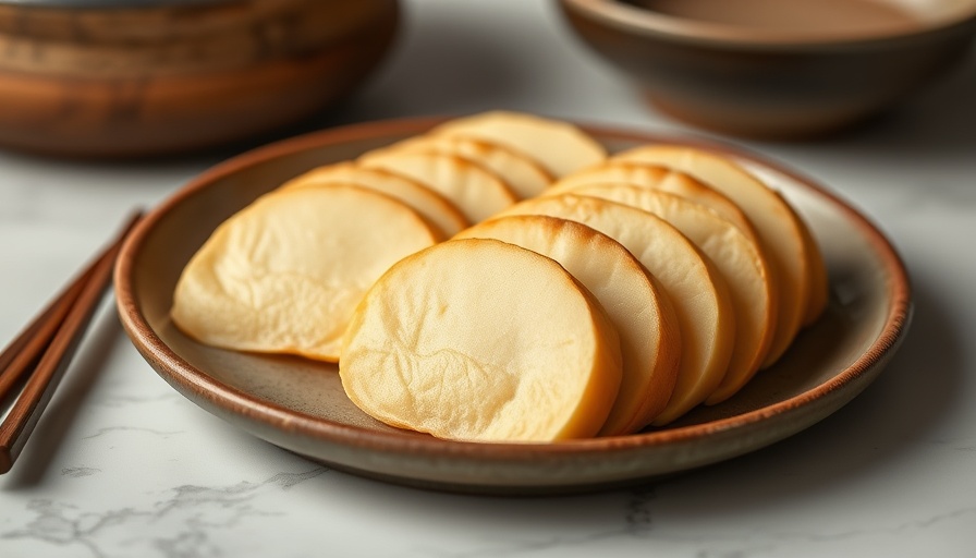 Delicious tamagoyaki recipe served on a rustic plate.