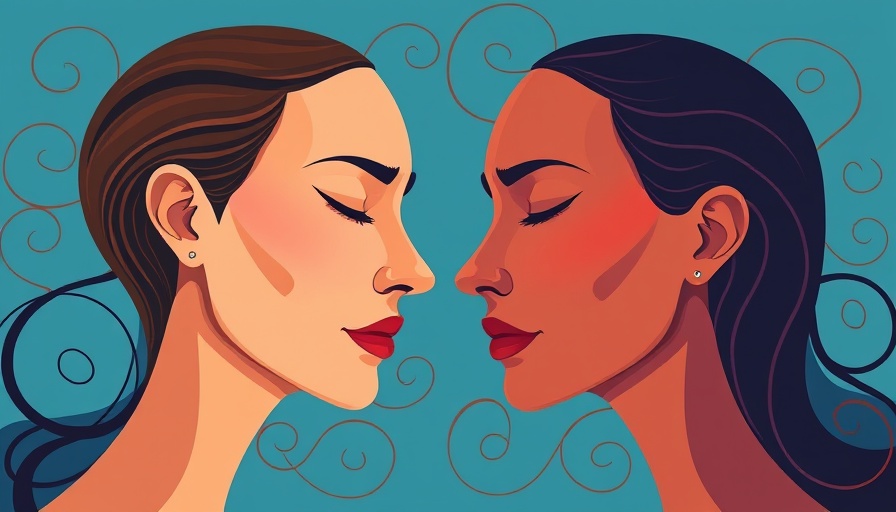 Abstract illustration of digital peer support in mental health.