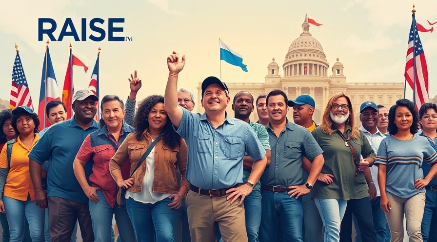 Diverse veterans united under the theme 'RAISE', symbolizing hope for VA education benefits.